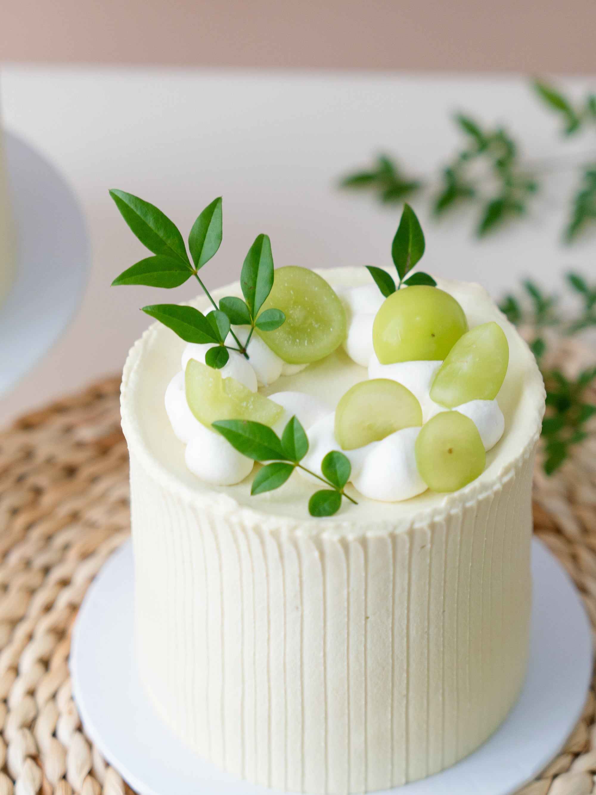 Japanese Shine Muscat Jasmine Tea Chiffon Cake