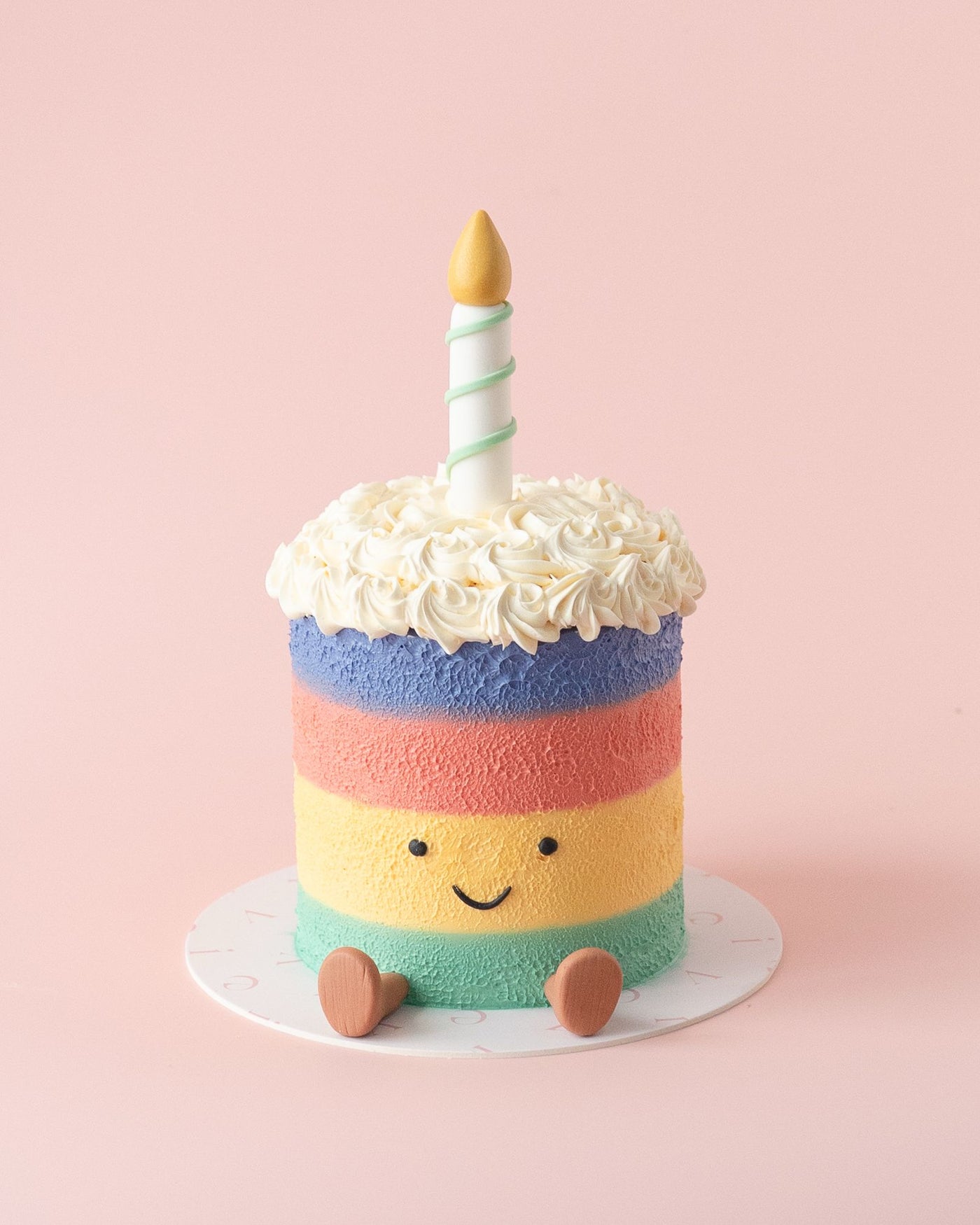 Rainbow Birthday Cake - vive cake boutique