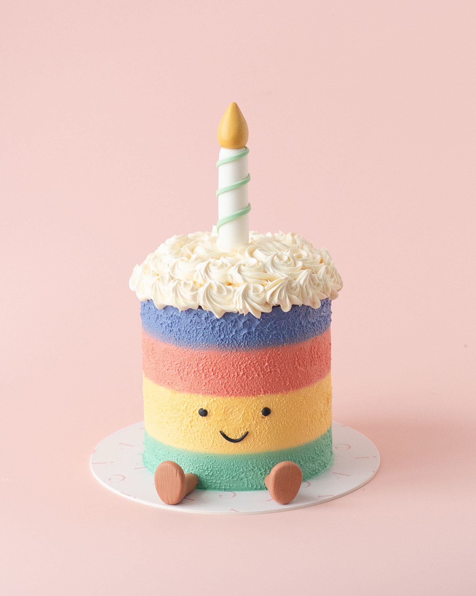 Rainbow Birthday Cake - vive cake boutique