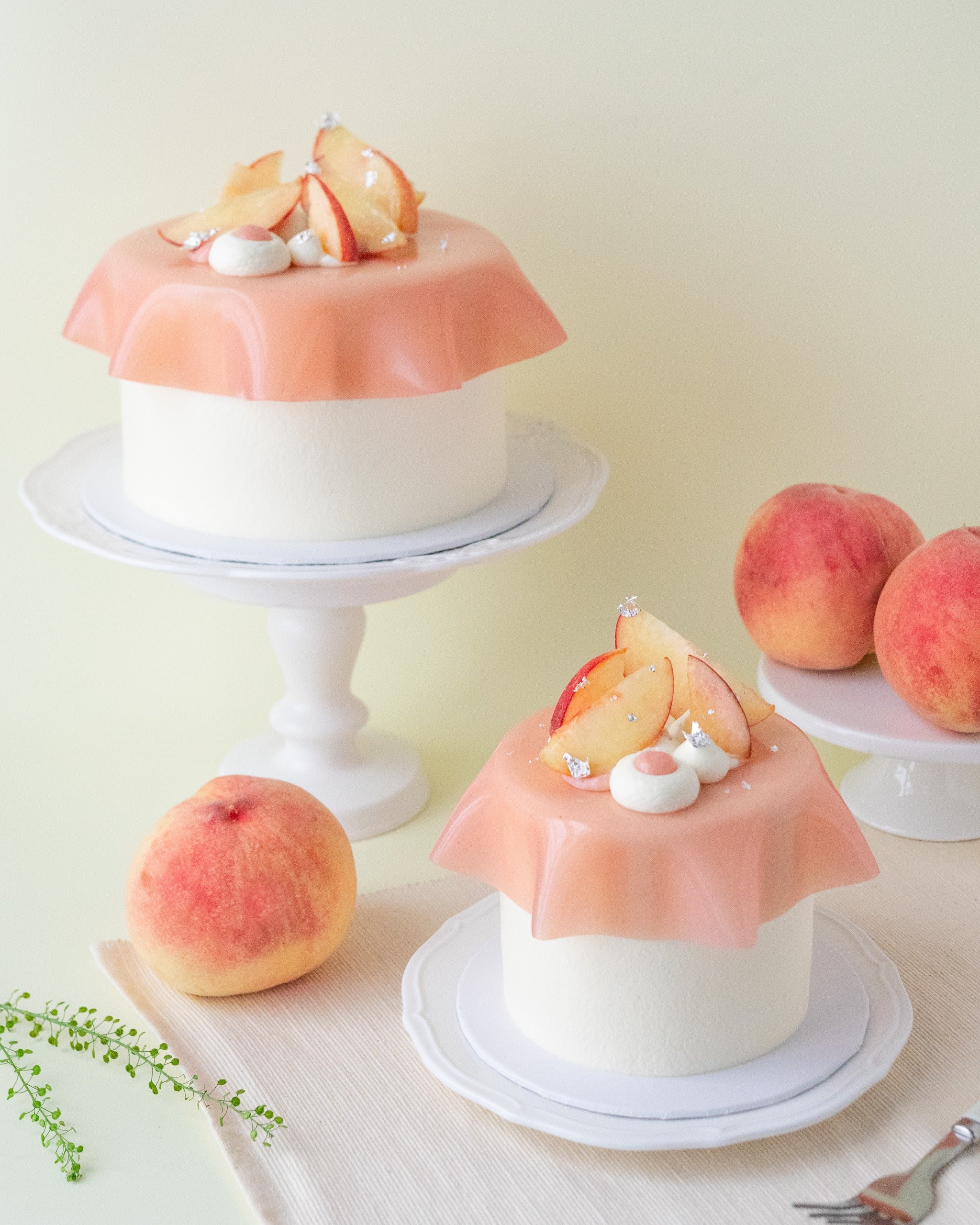 Japanese Yamanashi Peach Earl Grey Chiffon Cake